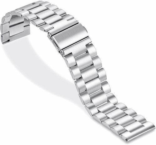 Strap-it Strap-it Bracelet acier Huawei Watch GT (argent) Strap-it Strap-it Bracelet acier Huawei Watch GT (argent)