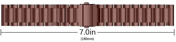 Strap-it Strap-it Bracelet acier Huawei Watch GT (bronze or)