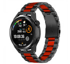 Strap-it Strap-it Bracelet acier Huawei Watch GT (noir/rouge)