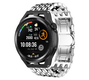 Strap-it Bracelet acier dragon Huawei Watch GT (argent)