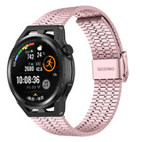 Strap-it Bracelet acier fin Huawei Watch GT (rose)