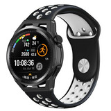 Strap-it Bracelet sport Huawei Watch GT (noir/blanc)