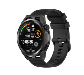 Strap-it Bracelet silicone de luxe Huawei Watch GT (noir)