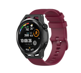 Strap-it Bracelet silicone de luxe Huawei Watch GT (rouge foncé)