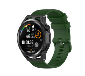 Strap-it Bracelet silicone de luxe Huawei Watch GT (Army vert)