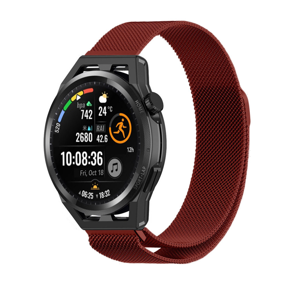 Strap-it Strap-it Bracelet Milanaise Huawei Watch GT (rouge)