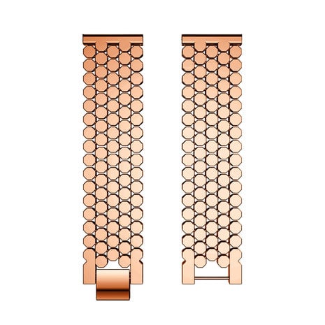 Strap-it Strap-it Bracelet acier hexagones Huawei Watch GT (or rose) Strap-it Strap-it Bracelet acier hexagones Huawei Watch GT (or rose)
