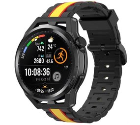 Strap-it Bracelet édition spéciale Huawei Watch GT (noir/jaune)