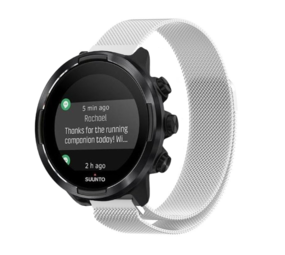 Strap-it Bracelet milanais Suunto 9 (Baro) (argent)