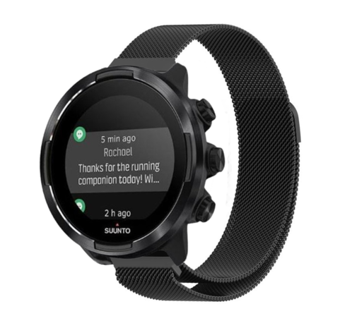 Strap-it Strap-it Bracelet milanais Suunto 9 (Baro) (noir)