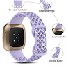 Strap-it Strap-it Bracelet silicone avec trous Fitbit Versa 4 (lilas) Strap-it Strap-it Bracelet silicone avec trous Fitbit Versa 4 (lilas)