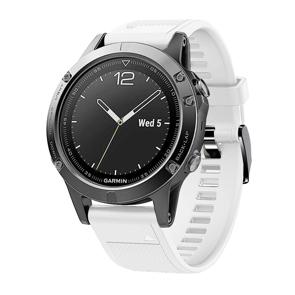 Strap-it Strap-it Bracelet silicone Garmin Fenix ​​​​5/ 6  (blanc)