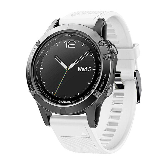 Montre connectée GENERIQUE Bracelet en silicone sport élégant avec boucle  pour Garmin Fenix 6 Pro 22mm - Blanc/Noir