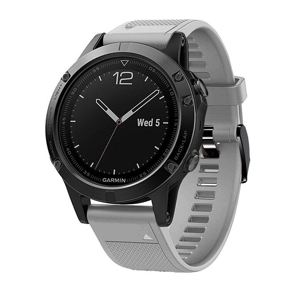 Strap-it Strap-it Bracelet silicone Garmin Fenix ​​​​5/6 (gris)