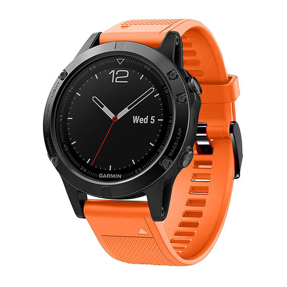 Bracelet pour montre connectée Garmin Fenix 6 22mm Silicone Smart Watch de  remplacement Rouge