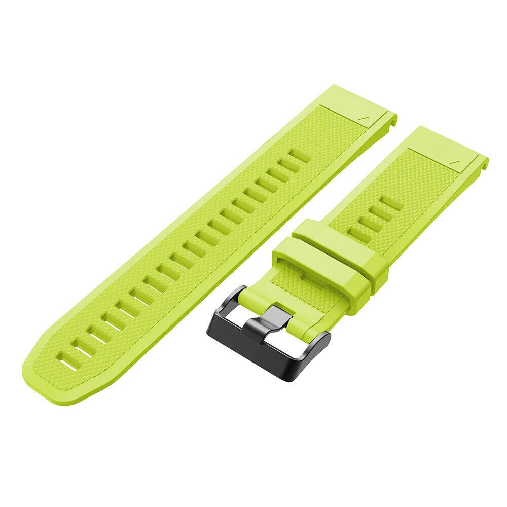 Strap-it Strap-it Bracelet silicone Garmin Fenix ​​​​5 / 6 (vert clair)