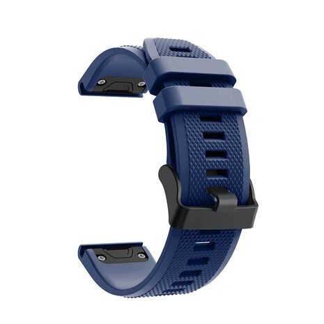 Bracelet silicone Garmin Fenix ​​​​5 / 6 (bleu foncé) 