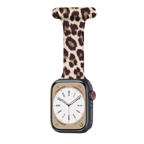 Strap-it Strap-it Apple Watch bracelet pour infirmière (léopard)