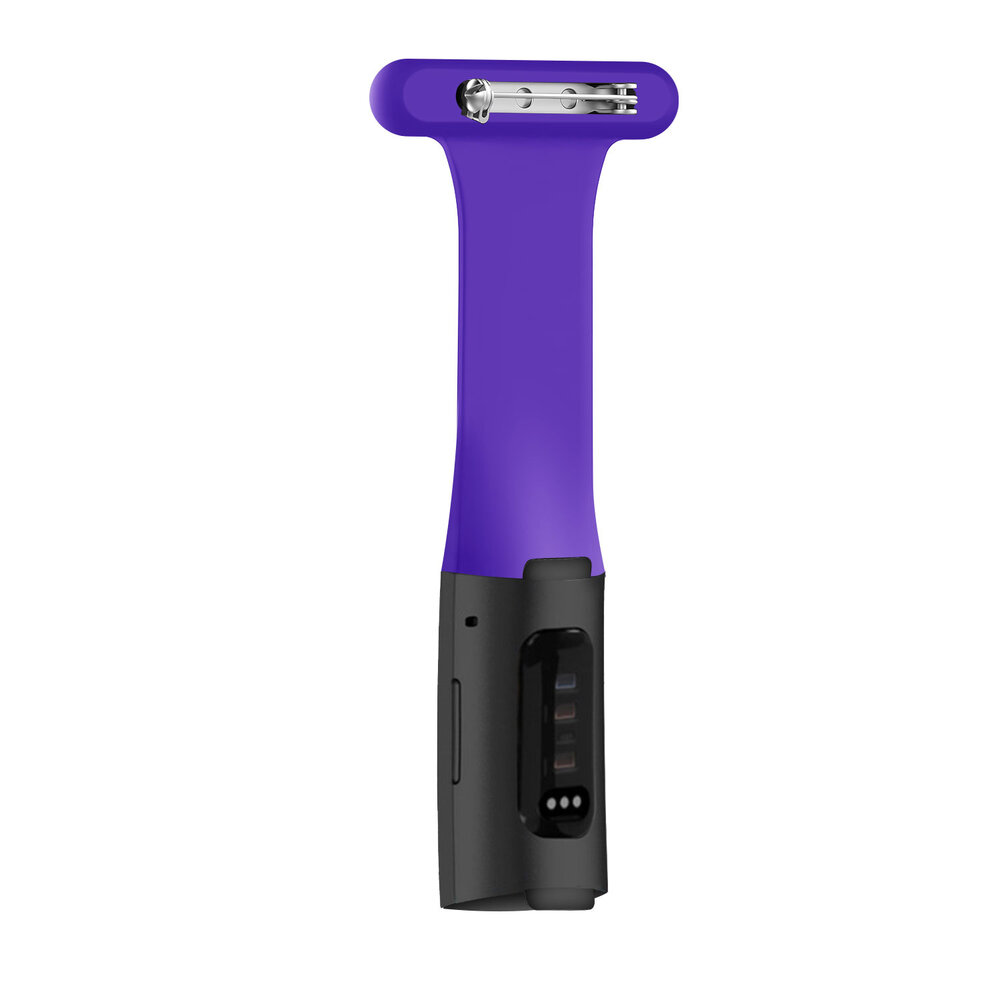 Strap-it Strap-it Fitbit Charge 3 bracelet pour infirmière (violet)
