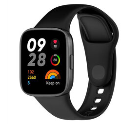 Strap-it Bracelet silicone Redmi Watch 3 (noir)