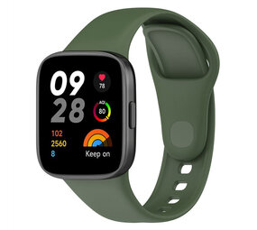 Strap-it Bracelet silicone Redmi Watch 3 (vert foncé)