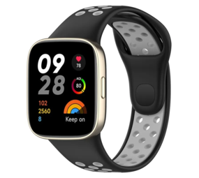 Strap-it Bracelet sport Redmi Watch 3 (noir/gris)