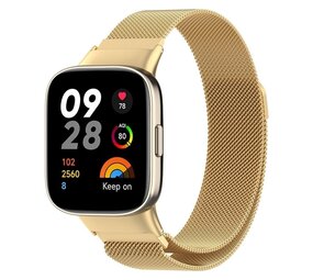 Strap-it Bracelet Milanais Redmi Watch 3 (or)