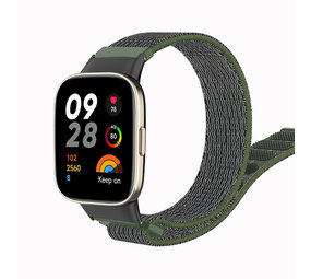 Strap-it Bracelet nylon Redmi Watch 3 (vert armée)
