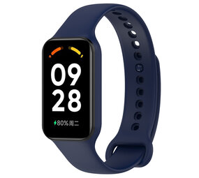 Strap-it Bracelet silicone Xiaomi Redmi Smart Band 2 (bleu foncé)