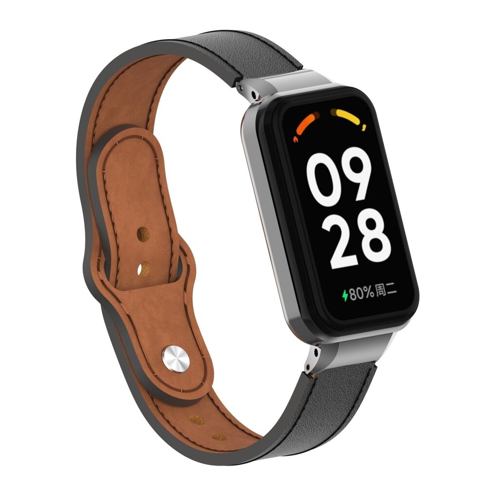 Strap-it Strap-it Bracelet cuir Xiaomi Redmi Smart Band 2 (noir)
