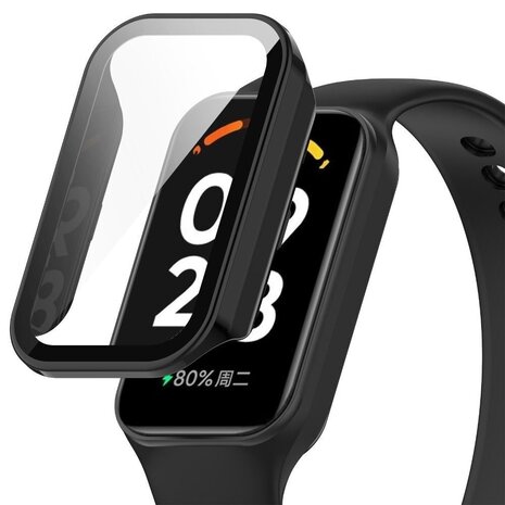 Strap-it Strap-it Coque rigide avec verre Xiaomi Redmi Smart Band 2 (noir)