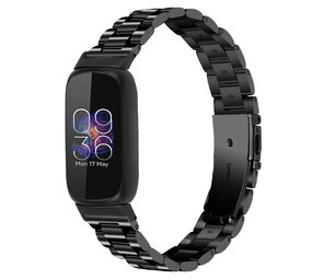 Strap-it Bracelet acier Fitbit Inspire 3 (noir)