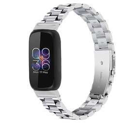 Strap-it Bracelet acier Fitbit Inspire 3 (argent)