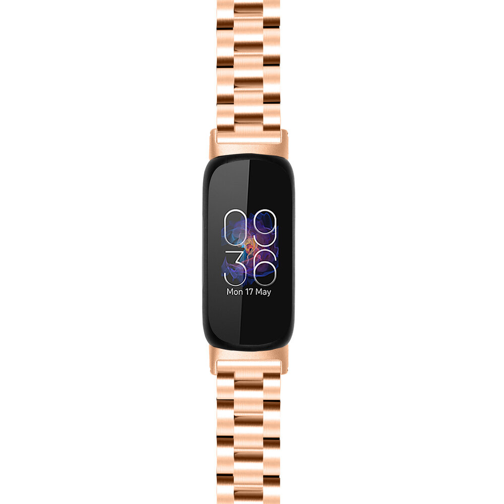 Strap-it Strap-it Bracelet acier Fitbit Inspire 3 (or rose)