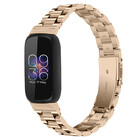 Strap-it Strap-it Bracelet acier Fitbit Inspire 3 (champagne)