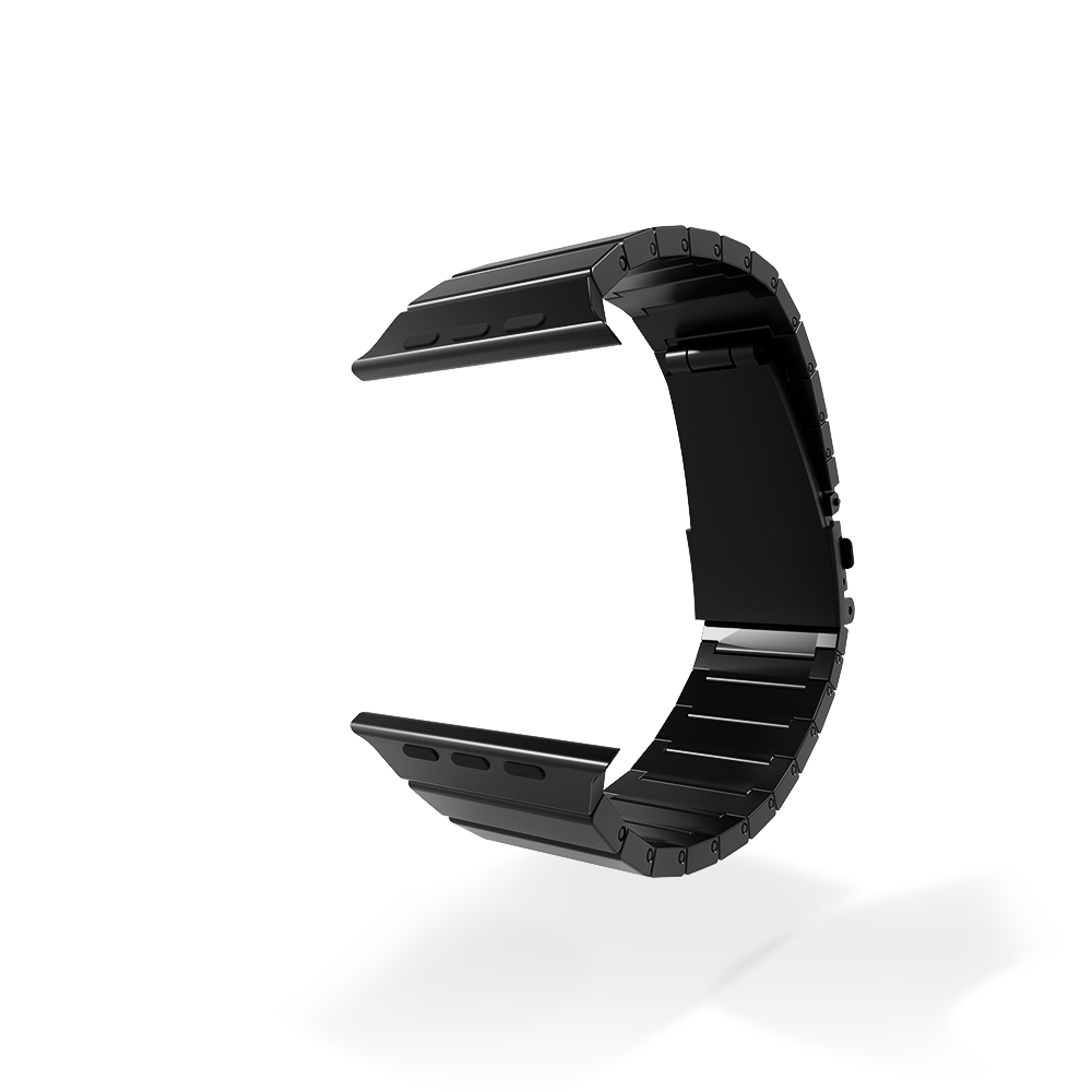 Strap-it Strap-it Bracelet titane de luxe Apple Watch (noir) Strap-it Strap-it Bracelet titane de luxe Apple Watch (noir)