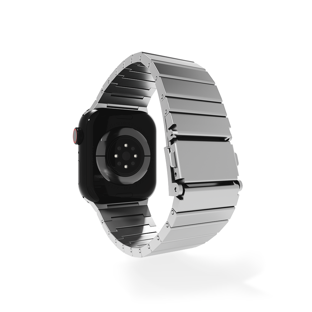 Strap-it Strap-it Bracelet titane de luxe Apple Watch (argent)