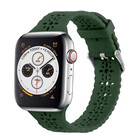 Strap-it Strap-it Bracelet silicone à motifs Apple Watch (vert foncé)