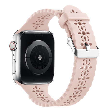 Strap-it Strap-it Bracelet silicone à motifs Apple Watch (rose)