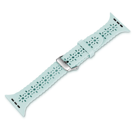 Strap-it Strap-it Bracelet silicone à motifs Apple Watch (océan vert)