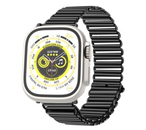 Strap-it Bracelet acier unique Apple Watch (noir)