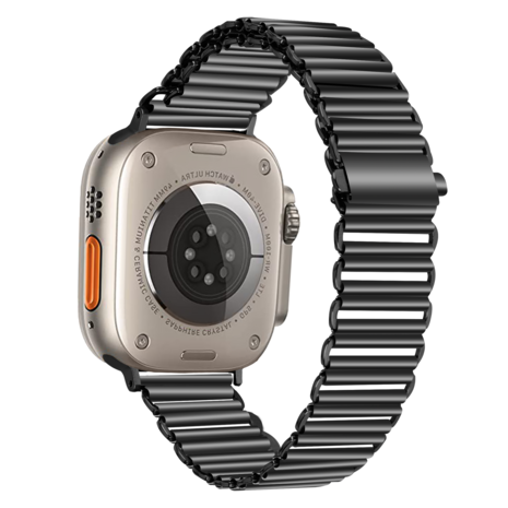 Strap-it Strap-it Bracelet acier unique Apple Watch (noir)