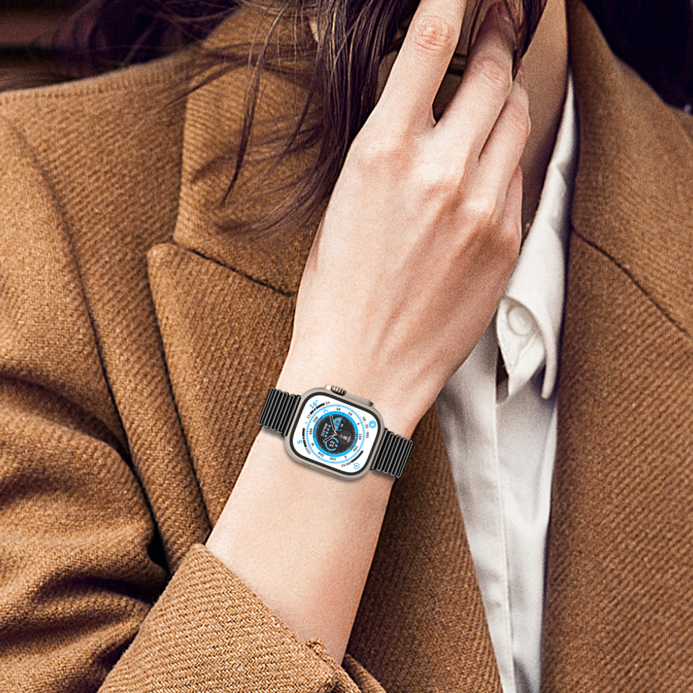 Strap-it Strap-it Bracelet acier unique Apple Watch (noir)