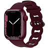 Strap-it Strap-it Bracelet silicone chaîne Apple Watch (vin rouge) Strap-it Strap-it Bracelet silicone chaîne Apple Watch (vin rouge)