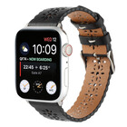 Strap-it Strap-it Bracelet cuir à motifs Apple Watch (noir)