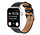 Strap-it Bracelet cuir à motifs Apple Watch (noir)