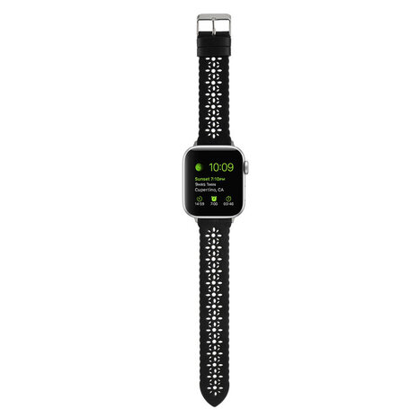 Strap-it Strap-it Bracelet cuir à motifs Apple Watch (noir) Strap-it Strap-it Bracelet cuir à motifs Apple Watch (noir)