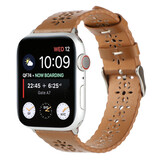 Strap-it Bracelet cuir à motifs Apple Watch (marron) Strap-it Bracelet cuir à motifs Apple Watch (marron)