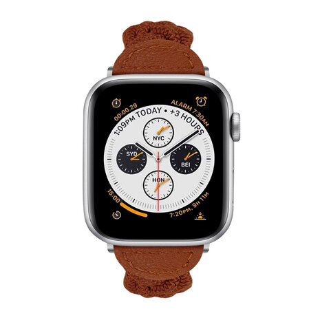 Strap-it Strap-it Bracelet nylon entortillé Apple Watch (marron) Strap-it Strap-it Bracelet nylon entortillé Apple Watch (marron)