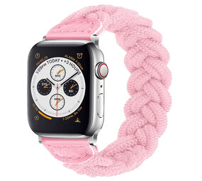 Strap-it Bracelet nylon entortillé Apple Watch (rose)
